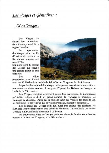 D&eacute;couverte des Vosges