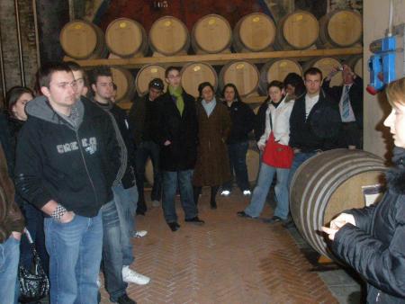 Visite d'une cave en Italie
